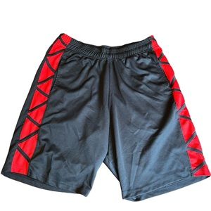 Masraze Black & Red Basketball Shorts XL (No Size Tag)